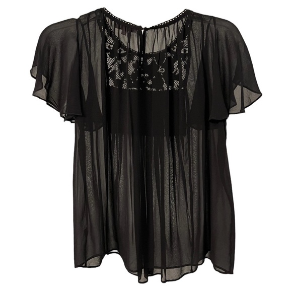 Calypso St Barth Cellini Silk Flutter Top With Fringe sz S - Picture 3 of 6